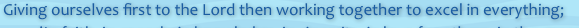 Giving ourselves first to the